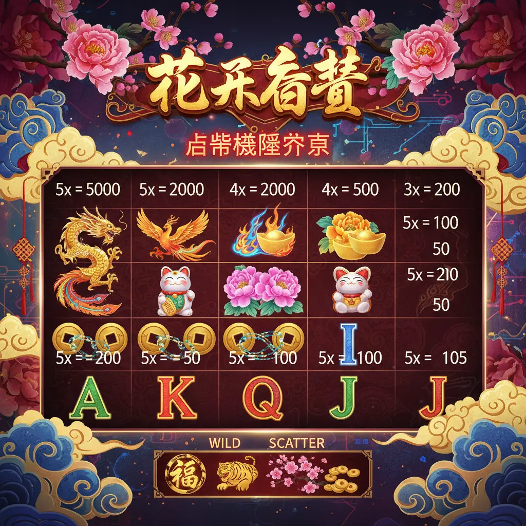 老虎機賠率表 - 花開富貴