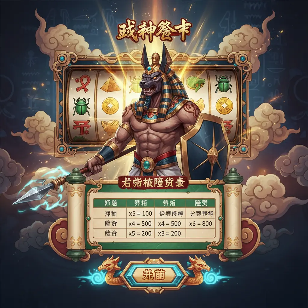 老虎機賠率表 - 戰神賽特